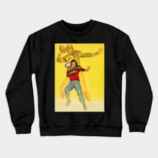 Vintage Sports, Boy as Future Football Quarterback Crewneck Sweatshirt